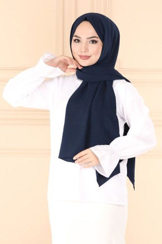 P.L. - PL3003 كحلي حجاب طويل