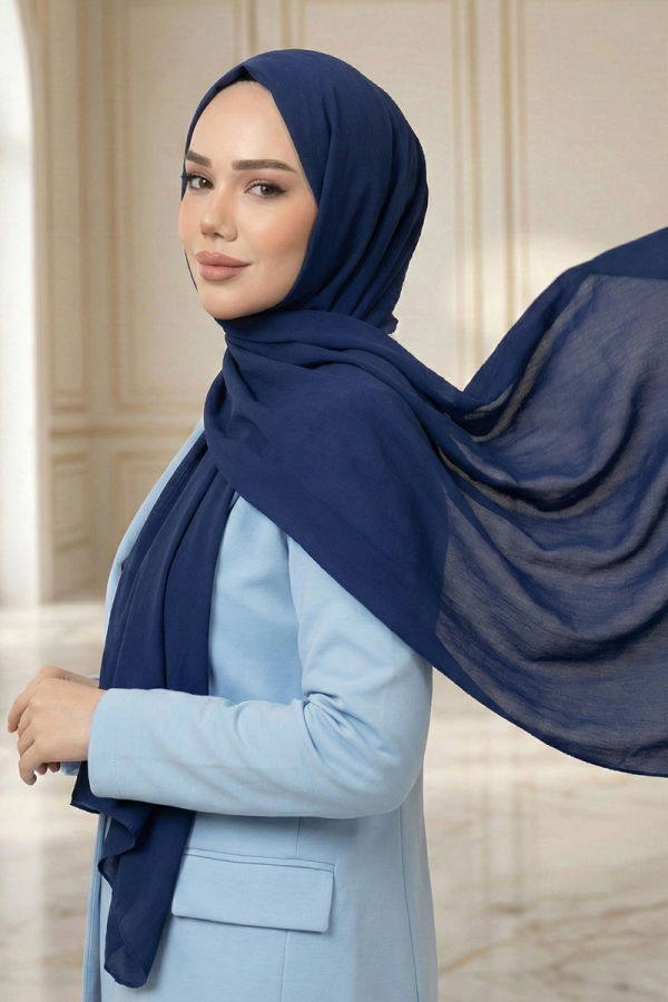 Modaselvim Shawls Shawl PL3003 Saxon Blue