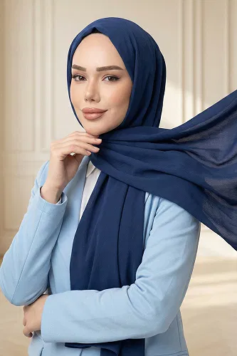 moda selvim Shawl PL3003 Saxon Blue - Thumbnail