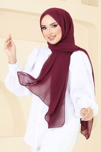 P.L. - Shawl PL3006 Claret Red