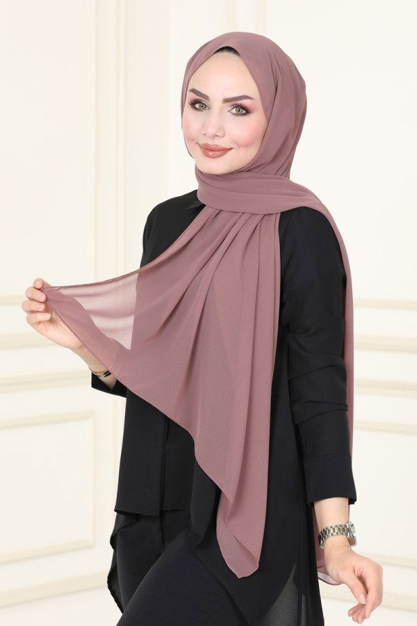 Shawl PL3006 Dark Dusty Rose - 2