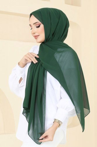 moda selvim Shawl PL3006 Emerald - Thumbnail