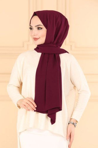 P.L. - PL924 ارجواني حجاب طويل