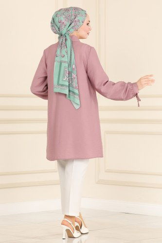 moda selvim 1526NWS799 بودرة مع فيزيون قميص - Thumbnail