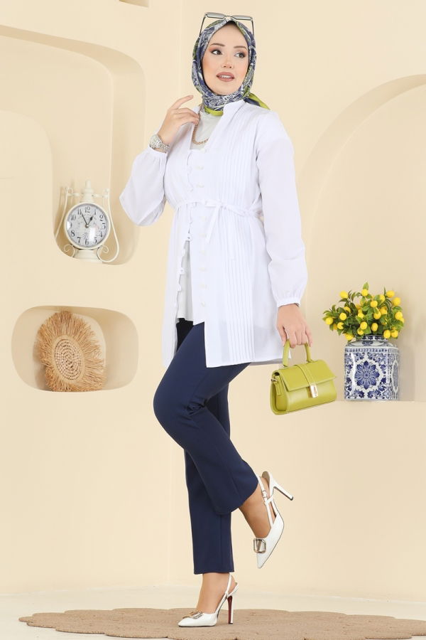 Modaselvim Blouses and Shirts Shirt 299ASN888 Ecru