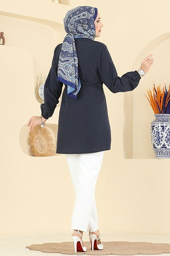 moda selvim Shirt 299ASN888 Navy Blue - Thumbnail