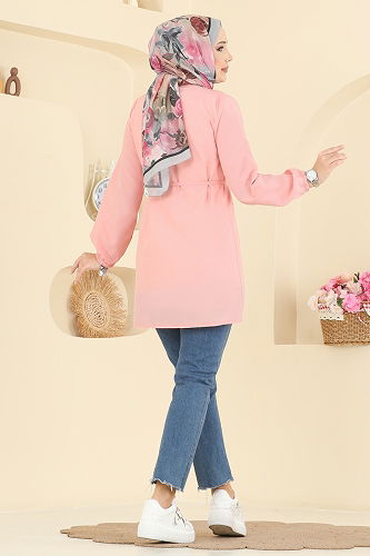 moda selvim Shirt 299ASN888 Salmon - Thumbnail