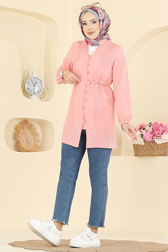 moda selvim قميص تفاحي 299ASN888 - Thumbnail