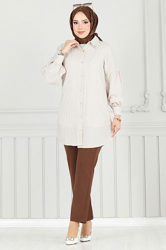 moda selvim Shirt 3093HBS856 Vision - Thumbnail