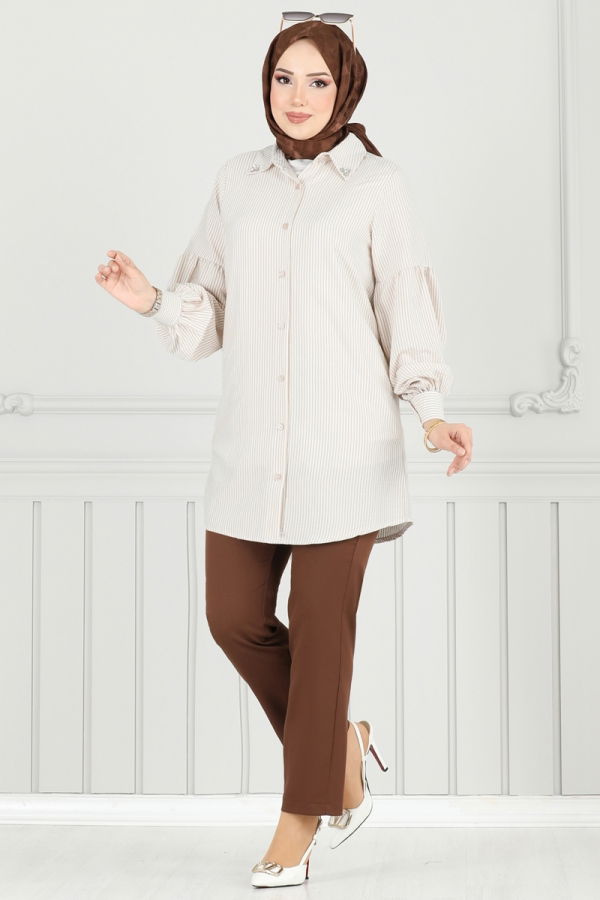 Modaselvim Blouses and Shirts Shirt 3093HBS856 Vision