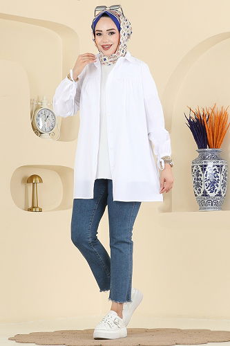 moda selvim قميص سكري 337ASN888 - Thumbnail