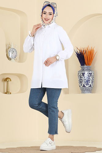 moda selvim قميص سكري 337ASN888 - Thumbnail