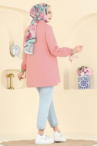 moda selvim Shirt 337ASN888 Rose Dried - Thumbnail