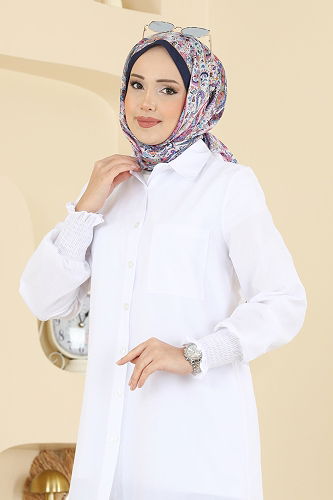 moda selvim قميص سكري 338ASN888 - Thumbnail