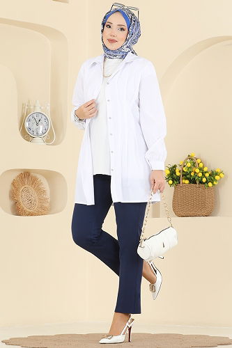 moda selvim قميص سكري 500ASN888 - Thumbnail