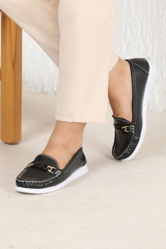 moda selvim Shoe 7054POS830 Black - Thumbnail