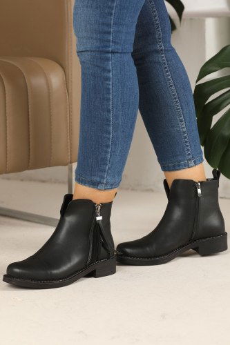 moda selvim Shoes 114AZR821 Black - Thumbnail