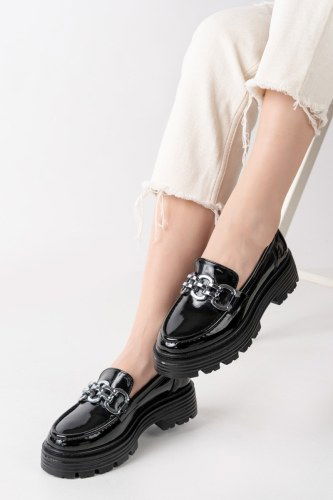 Shoes 7031POS830 Black Patent Leather 