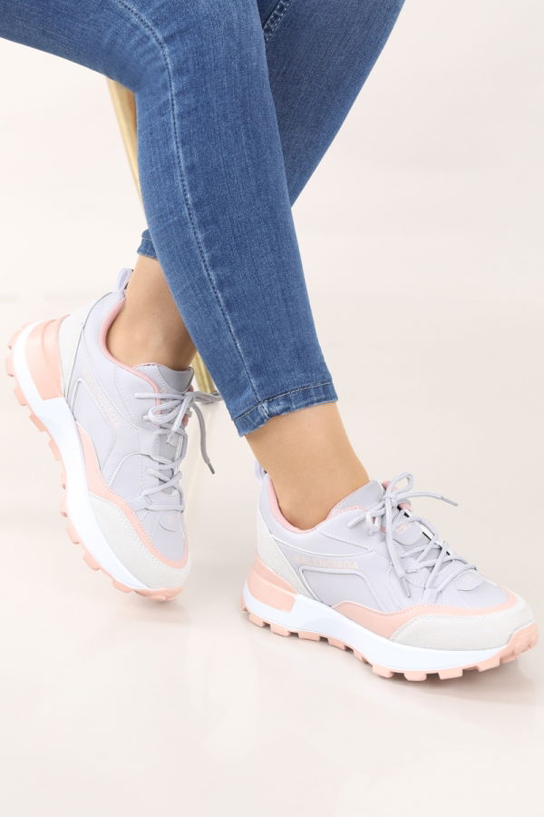 Modaselvim Sneaker Shoes 9000SMA833 Gray & Powder