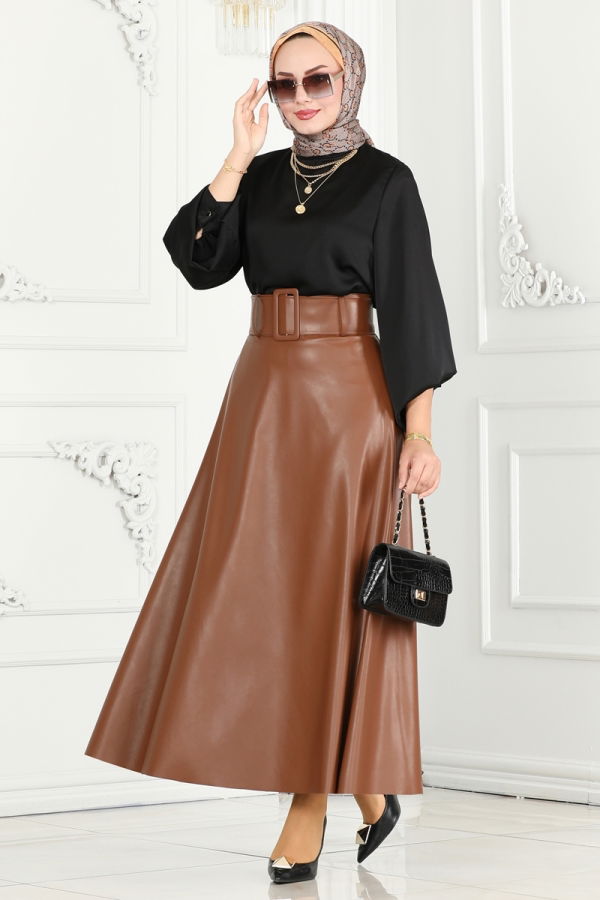 Modaselvim Skirt SKIRT 1001MSM187-1 Tan