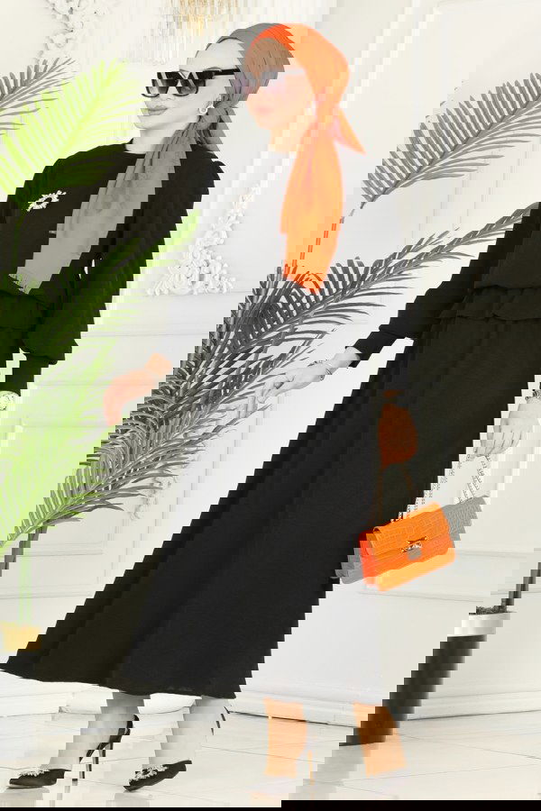 Modaselvim NET 20%+20% DISCOUNT IN THE CARD Skirt Suit with Elastic Waist 145MP806 Black