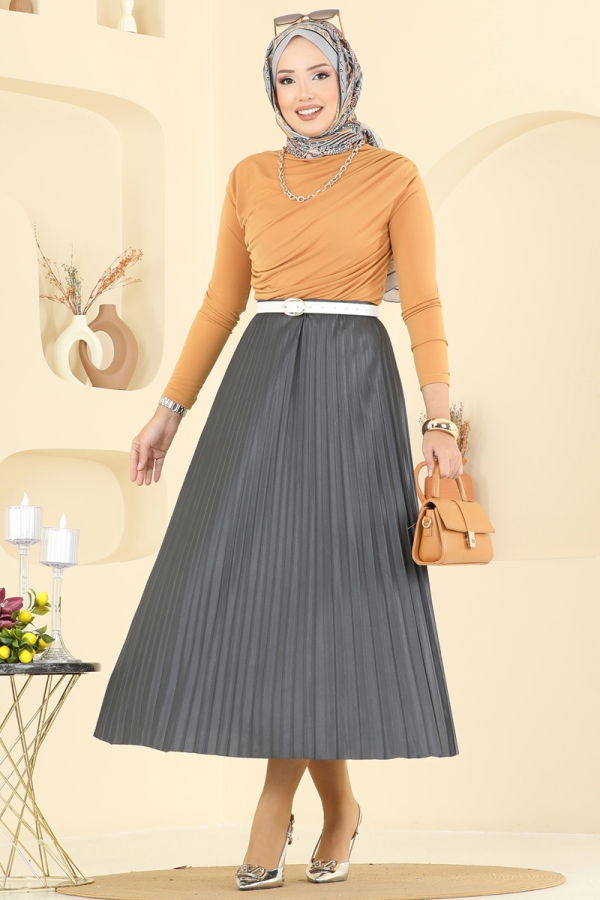 Modaselvim NET 20%+20% DISCOUNT IN THE CARD Skirts 030OZT1013 Anthracite