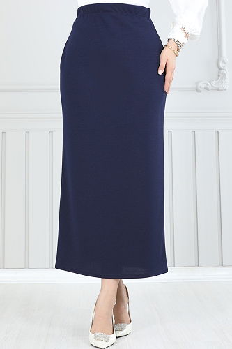 moda selvim Skirts 101HBS856 Navy Blue - Thumbnail