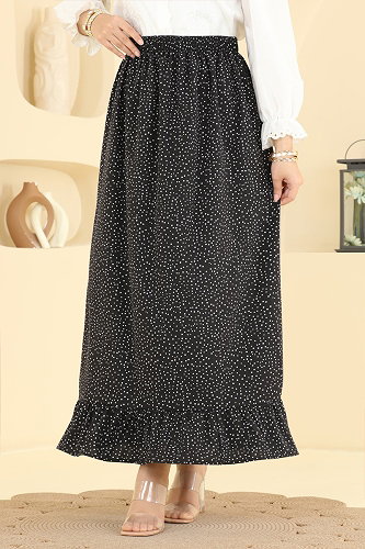 moda selvim Skirts 129NZRK1200 Black - Thumbnail