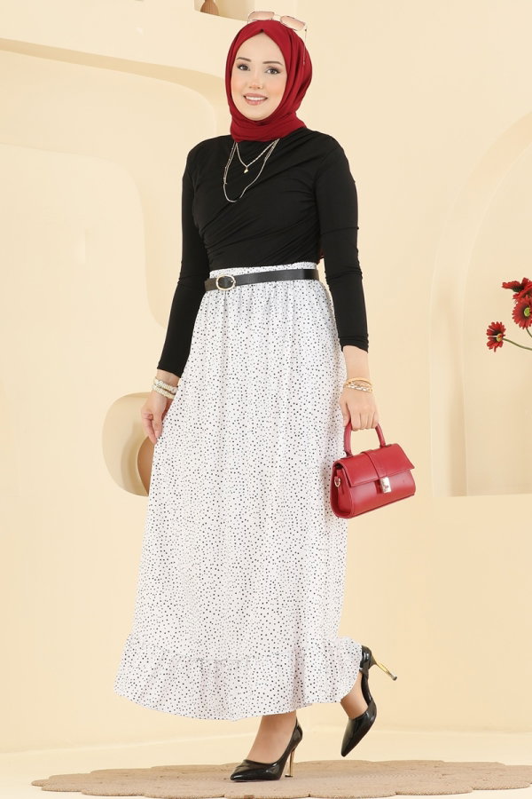 Modaselvim Skirt Skirts 129NZRK1200 Ecru