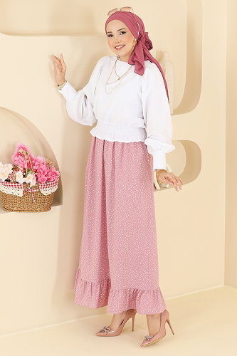moda selvim التنانير وردي 129NZRK1200 - Thumbnail