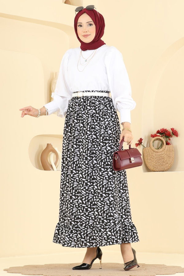 Modaselvim Skirt Skirts 130NZRK1200 Black