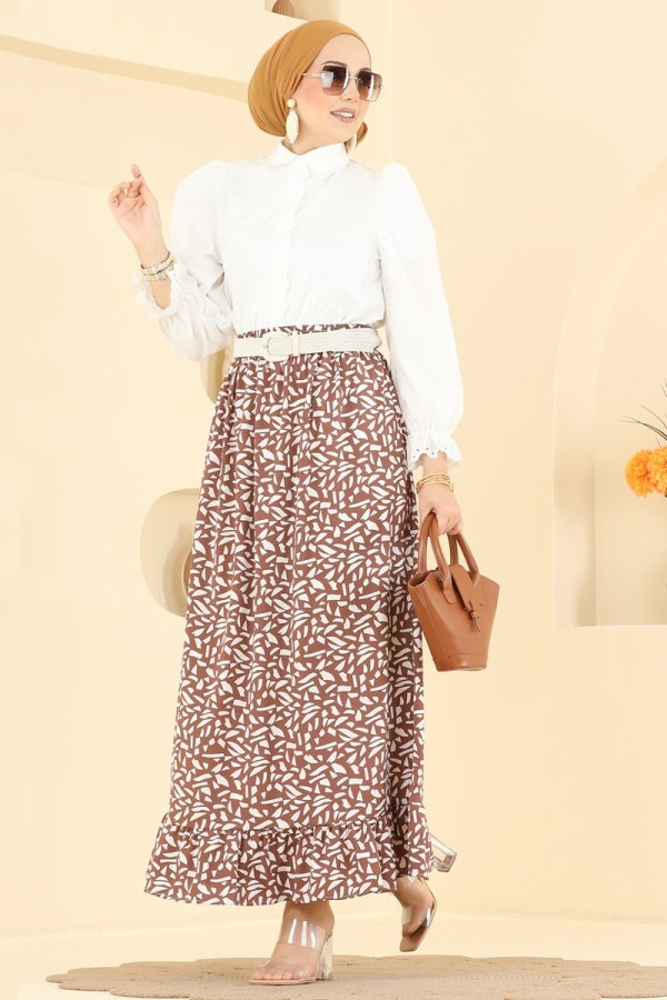 Modaselvim Skirt Skirts 130NZRK1200 Brown