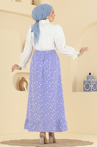 moda selvim التنانير أزرق 131NZRK1200 - Thumbnail