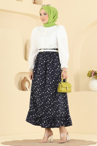 N.Z.R.K. - Skirts 131NZRK1200 Navy Blue