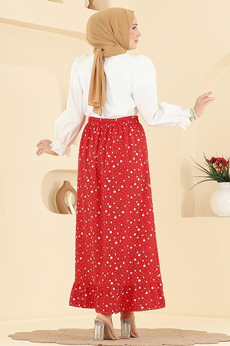 moda selvim التنانير احمر 131NZRK1200 - Thumbnail