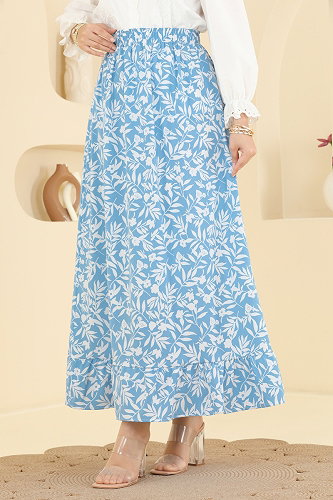 moda selvim التنانير أزرق 132NZRK1200 - Thumbnail