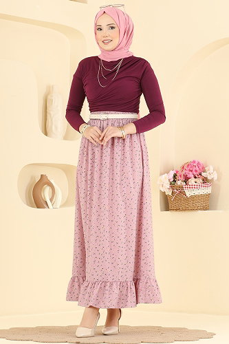 moda selvim التنانير وردي 133NZRK1200 - Thumbnail