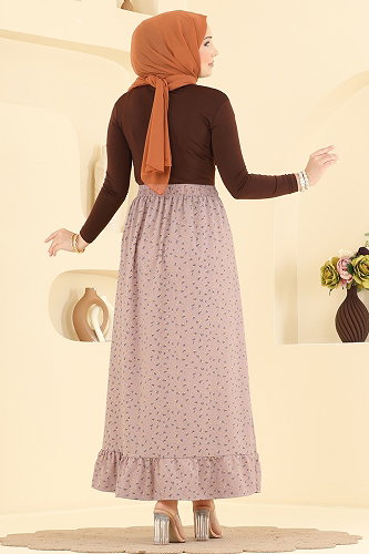 moda selvim التنانير بيج 133NZRK1200 - Thumbnail