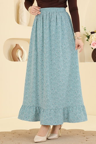 moda selvim Skirts 134NZRK1200 Mint - Thumbnail