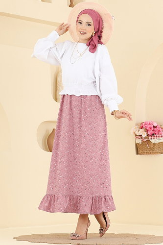 moda selvim التنانير وردي 134NZRK1200 - Thumbnail