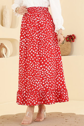 moda selvim التنانير احمر 135NZRK1200 - Thumbnail