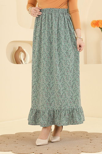 moda selvim Skirts 136NZRK1200 Mint - Thumbnail