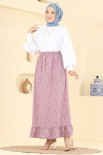 moda selvim التنانير وردي 136NZRK1200 - Thumbnail
