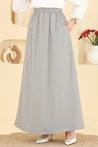 moda selvim Skirts 156NZRK1200 Black - Thumbnail