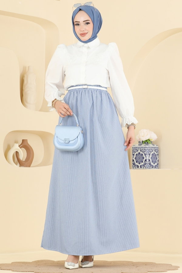 Modaselvim Skirt Skirts 156NZRK1200 Blue