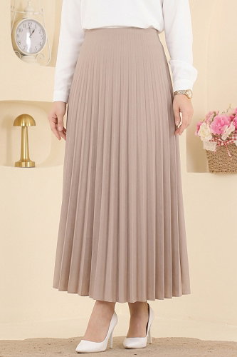 moda selvim التنانير بيج 199NZRK1200 - Thumbnail