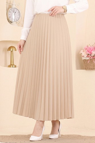 moda selvim التنانير كريمي 199NZRK1200 - Thumbnail