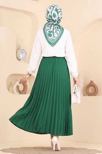 moda selvim Skirts 199NZRK1200 Green - Thumbnail