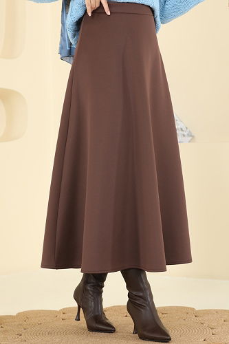 moda selvim التنانير بني 2060TEG847 - Thumbnail