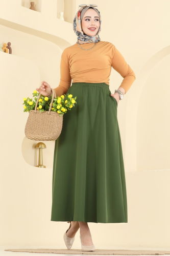 B.R.Z - Skirts 213BRZ597 Khaki